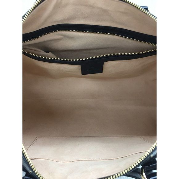 GUCCI Suede Off Dia GG Medium Shoulder Bag Shale Line - Picture 5 of 8